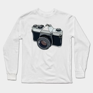 Film camera cartoon illustration Long Sleeve T-Shirt